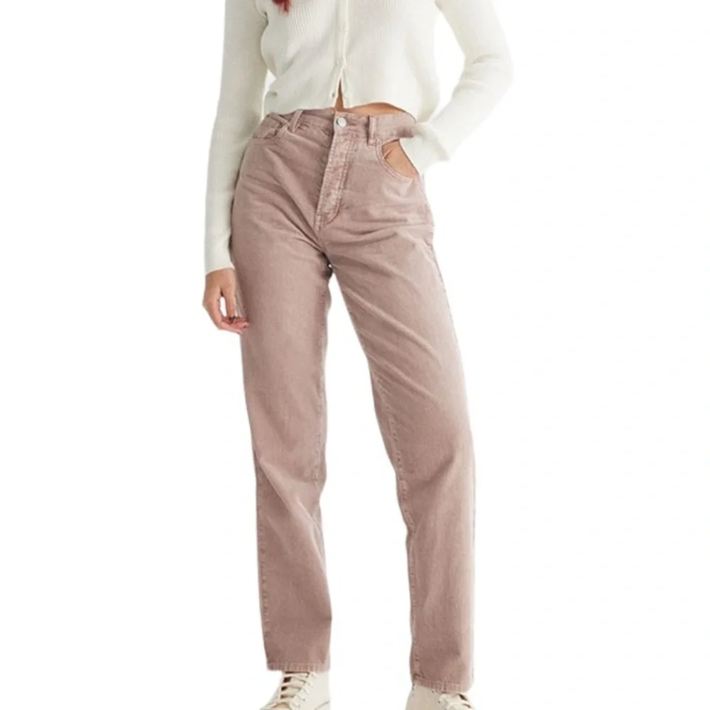 PACSUN Pink Corduroy Dad Ankle Pants Size 26